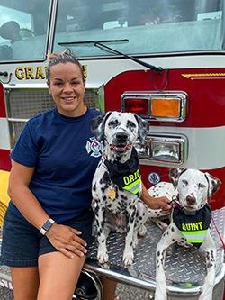 Monica Callahan with Orio and Quint Monica Callahan with Orio and Quint
