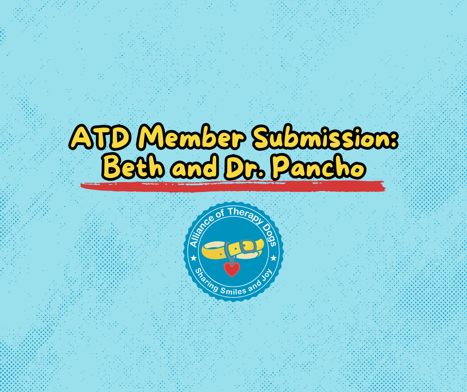 A blue background with the ATD logo and words ATD Member Submission: Beth and Dr. Pancho